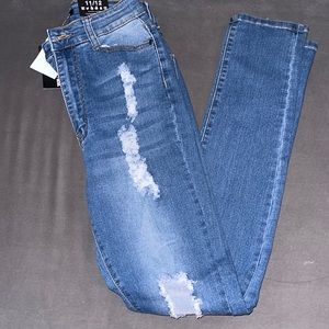 Light blue fashion nova jeans